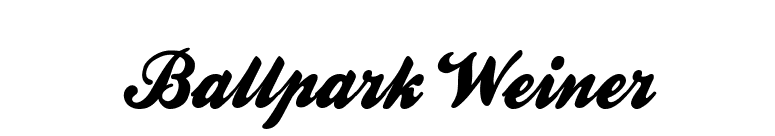 Ballpark Weiner font preview
