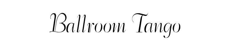 Ballroom Tango font preview