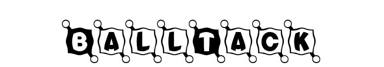BallTack font preview