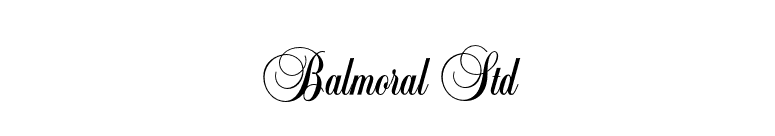 Balmoral Std font preview