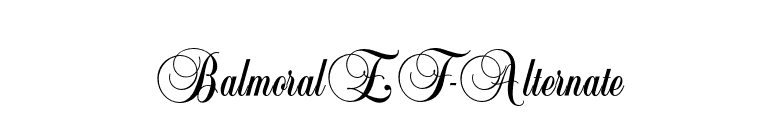 BalmoralEF-Alternate font preview