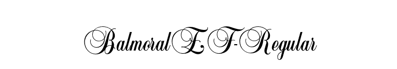 BalmoralEF-Regular font preview