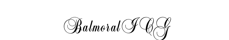 BalmoralICG font preview