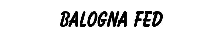 Balogna fed font preview