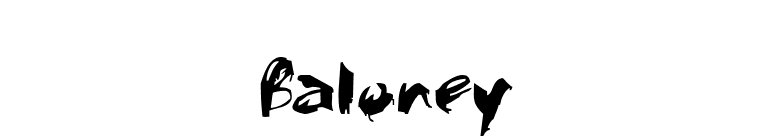 Baloney font preview