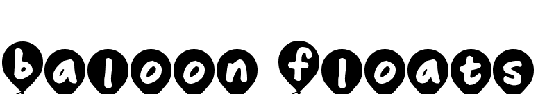 Baloon Floats
 font preview