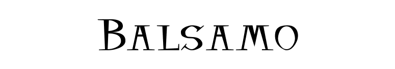 Balsamo font preview