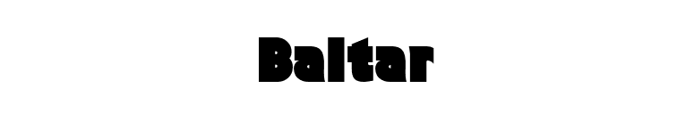 Baltar font preview