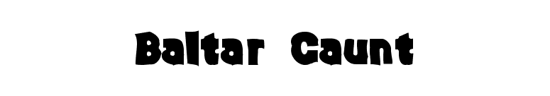 Baltar Gaunt font preview