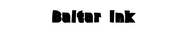 Baltar Ink font preview