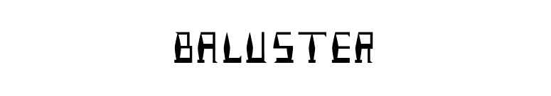 Baluster font preview