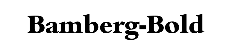 Bamberg-Bold font preview
