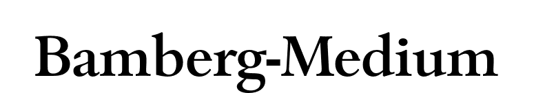 Bamberg-Medium font preview