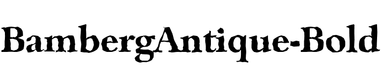 BambergAntique-Bold font preview