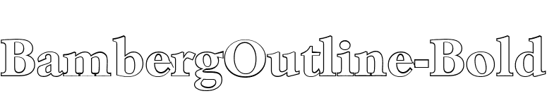 BambergOutline-Bold font preview