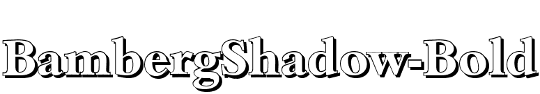 BambergShadow-Bold font preview
