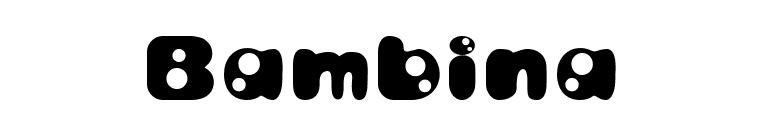 Bambina font preview
