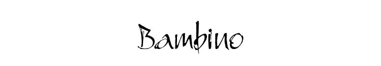 Bambino font preview