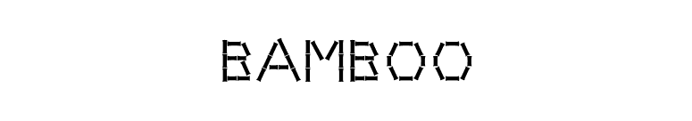 Bamboo font preview