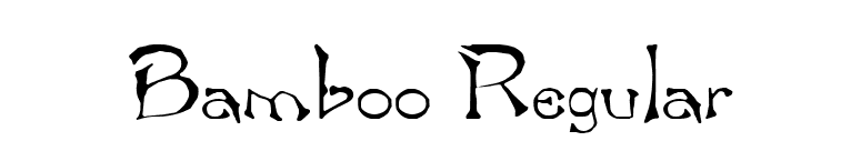 Bamboo Regular font preview