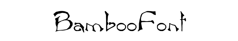BambooFont font preview