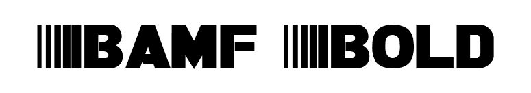 Bamf Bold font preview