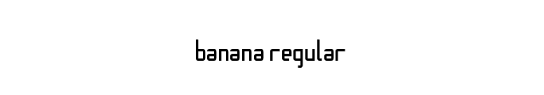 Banana Regular font preview