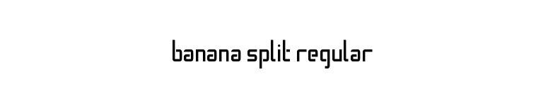 Banana Split Regular font preview