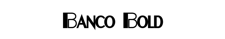 Banco Bold font preview