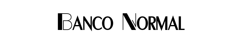Banco Normal font preview