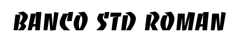 Banco Std Roman font preview
