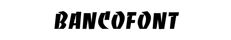 BancoFont font preview