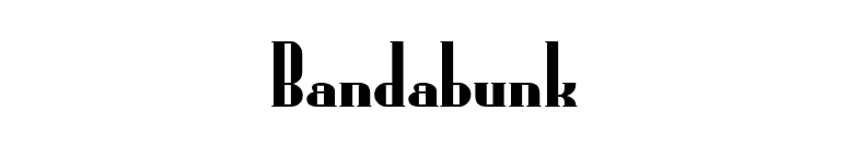 Bandabunk font preview