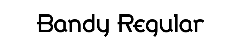 Bandy Regular font preview