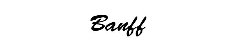 Banff font preview