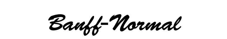 Banff-Normal font preview