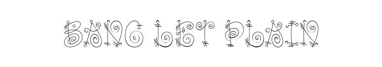 Bang LET Plain font preview