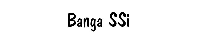 Banga SSi font preview