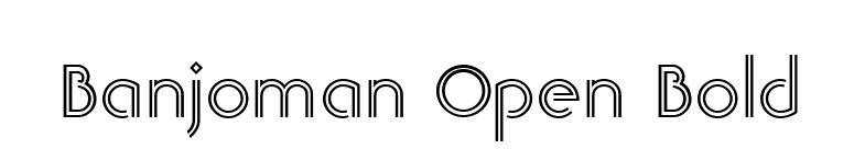Banjoman Open Bold font preview