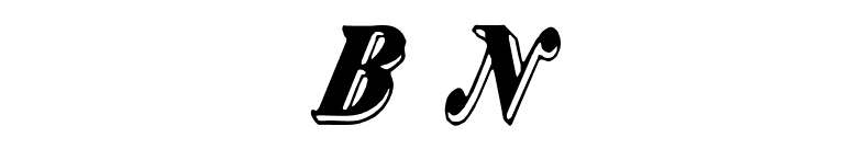 Bank Note font preview