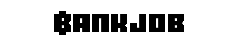 Bankjob
 font preview