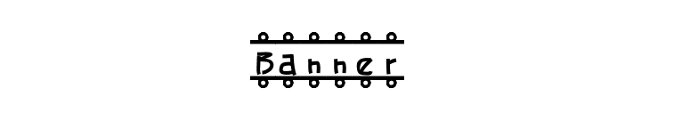 Banner  font preview