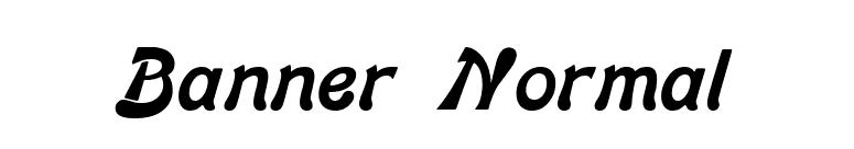 Banner Normal font preview