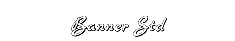 Banner Std font preview