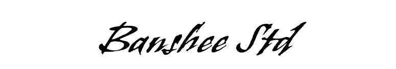 Banshee Std font preview