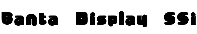 Banta Display SSi font preview
