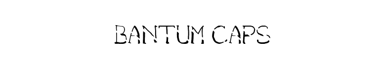 bantum caps font preview