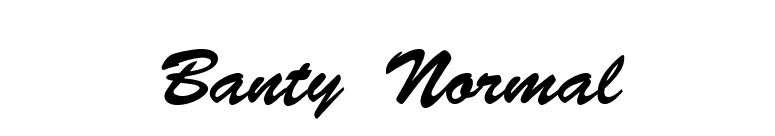 Banty Normal font preview
