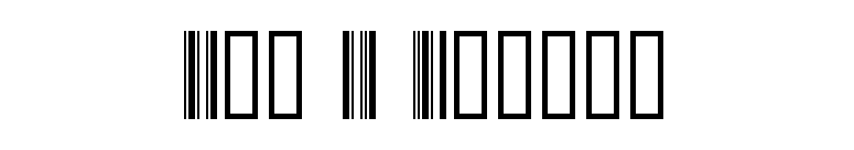 Bar 1 Normal font preview
