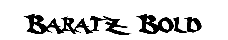 Baratz Bold font preview